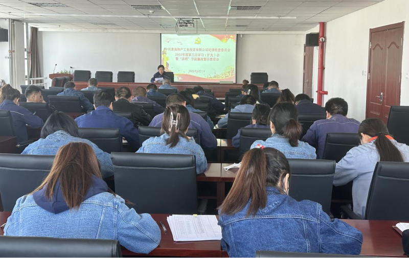 工投公司紀(jì)委召開2023年度第三次學(xué)習(xí)（擴大）會暨&ldquo;清明節(jié)&rdquo;前廉政警示教育會